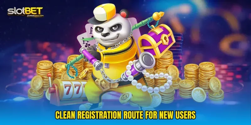 Clean registration route for new users